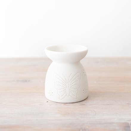 Dotted Butterfly Oil Burner, 9cm