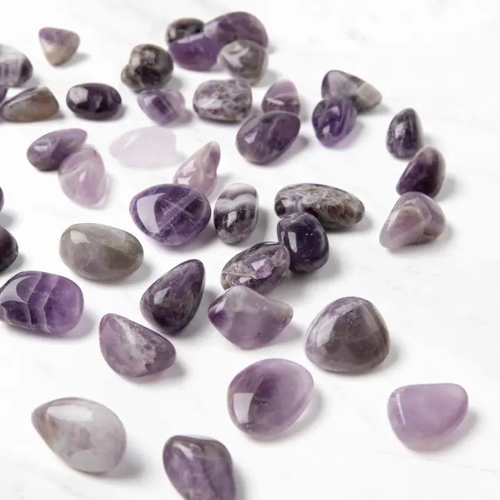 Single Amethyst Tumbled & Polished Gemstone