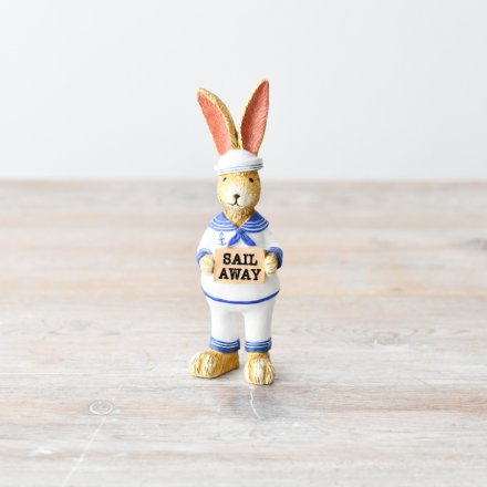 Jasper Rabbit Sailor Sign, 14cm