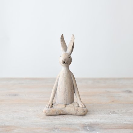 19cm Yoga Rabbit Figurine