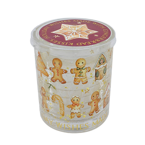 LED Candle Gingerbread Kisses - Gingerbread Scented