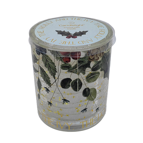 LED Candle Holly & The Ivy - Pine Scented