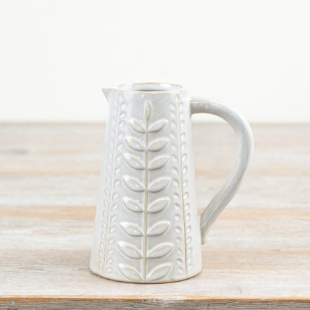 Decorative Leaf Jug, 13cm