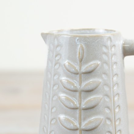 Decorative Leaf Jug, 13cm