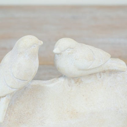 Heart Bird Bath & Feeder/Trinket Dish, 18cm