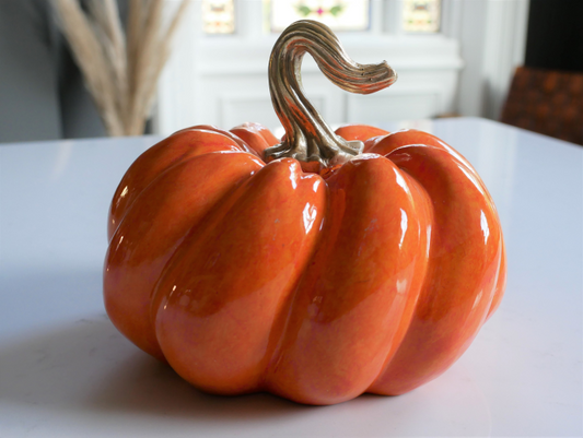 Vibrant Pumpkin Ornament Orange