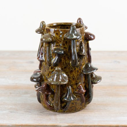 Green Mushroom Vase, 22.5cm