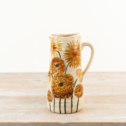 Sunflower Vase Jug, 27.5cm