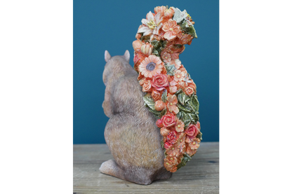 Squirrel with Floral Tail