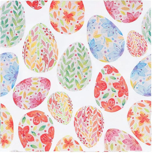 Gisela Graham - Floral Egg Napkins Pack of 20