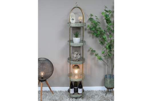 Moroccan Style 5 Tier Shelves