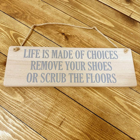 Scrub the Floors Comical Plaque