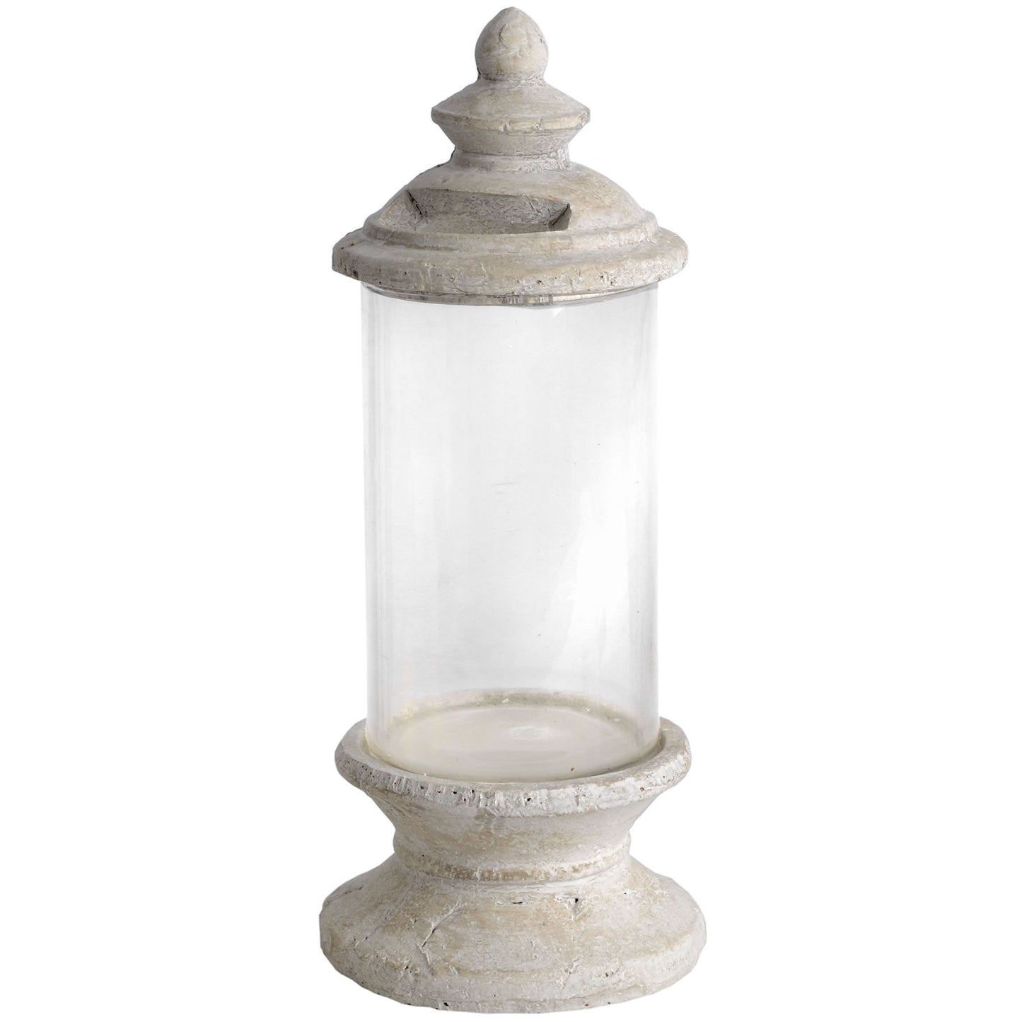 Glass Stoneware Candle Lamp Large