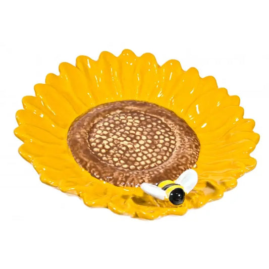 Ceramic Sunflower Dish