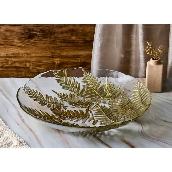 Gold Fern Bowl