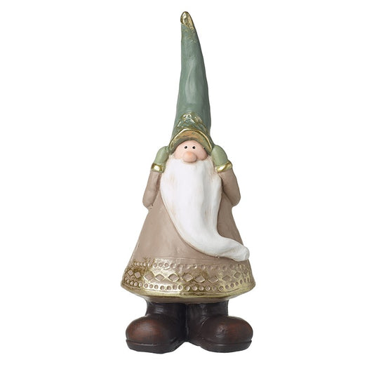 Gonk In Tall Green Hat Covering Ears