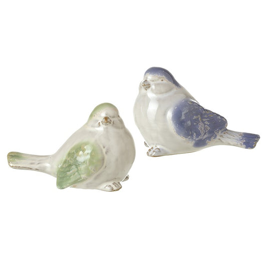 Blue & Green Ceramic Birds