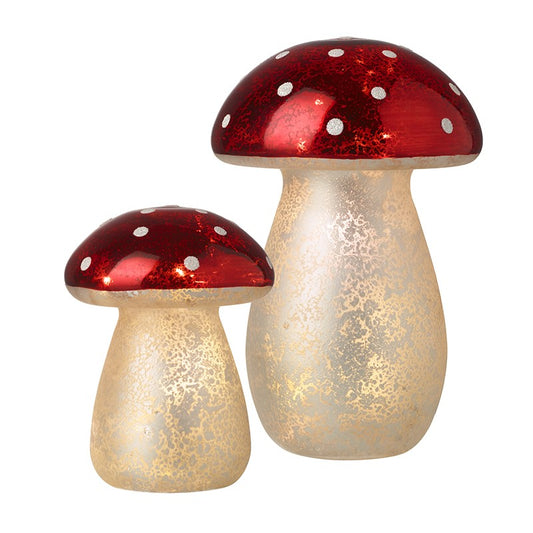 Light Up Toadstool Set of 2