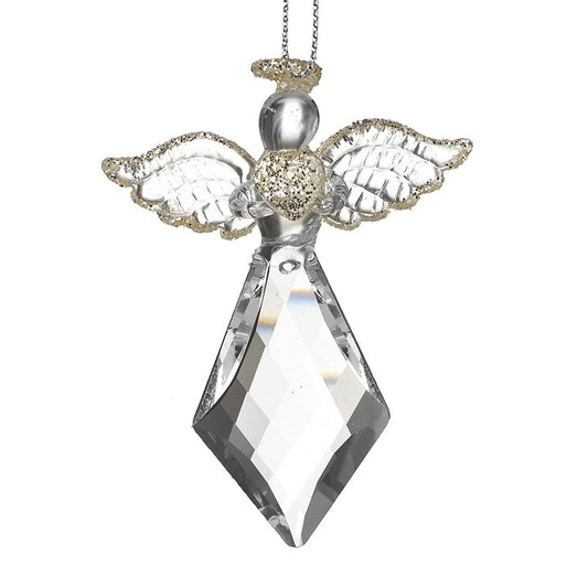 Glass Angel Gold Wings