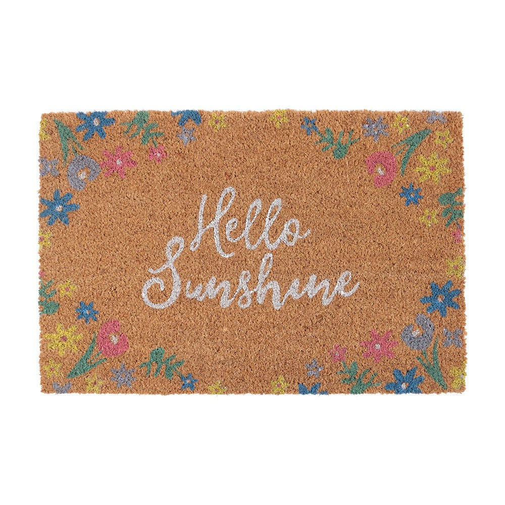 Floral Hello Sunshine Doormat