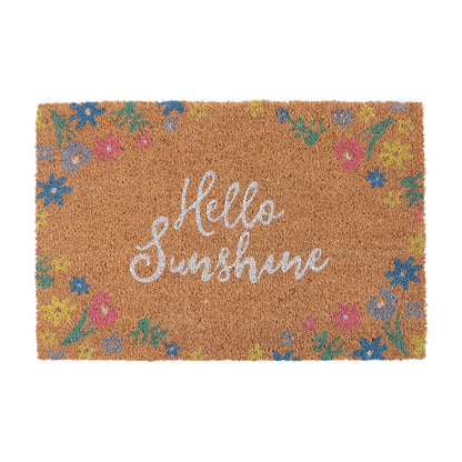 Floral Hello Sunshine Doormat