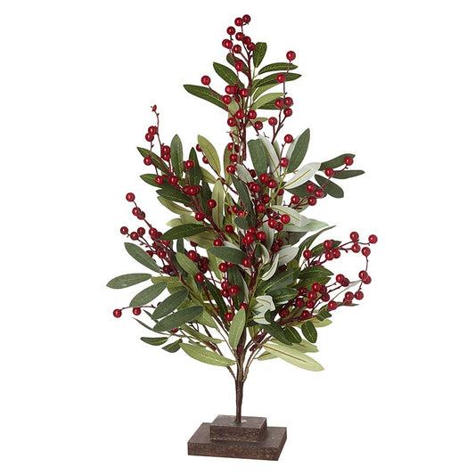 Red Berry And Green Leaf Tree