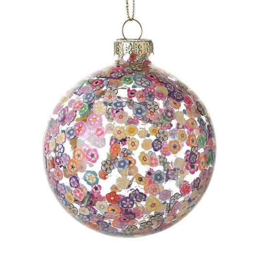 Millefiori Flower Dot Bauble