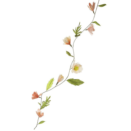 Pale Pink Paper Flower Garland