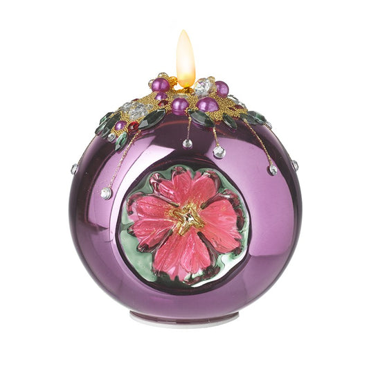 Pink Porcelain Led Candle Ball