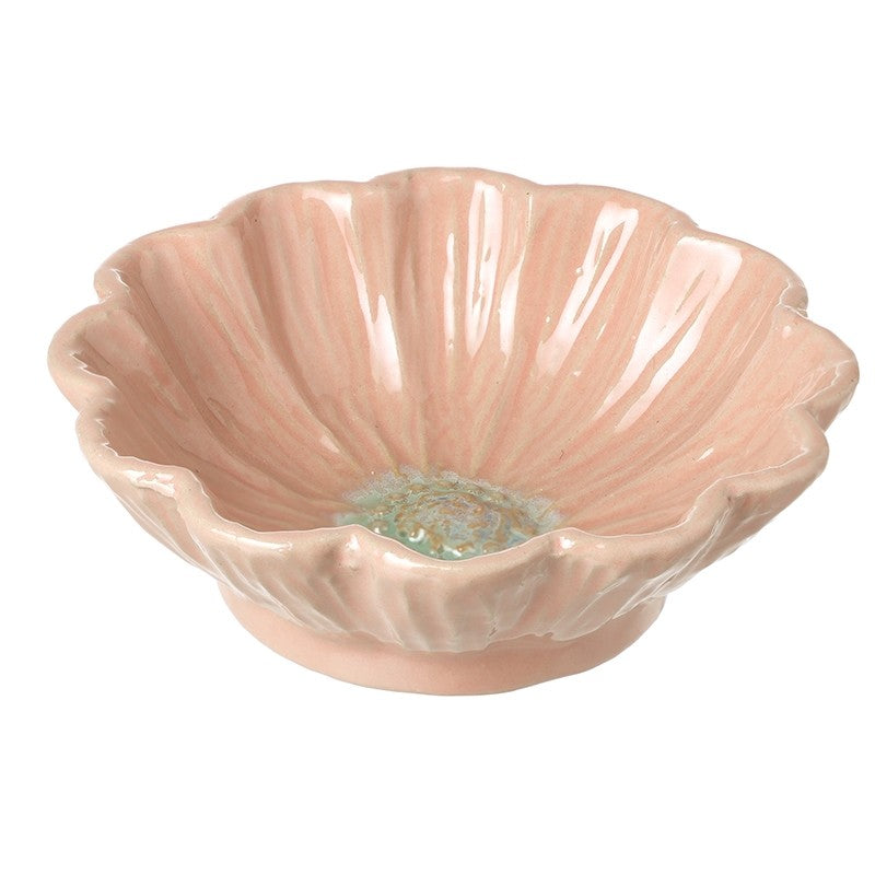 Pink Floral Ceramic Bowl 12cm