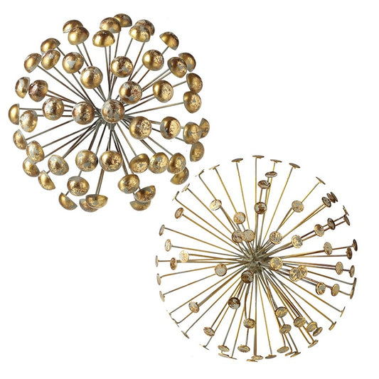 Vintage Gold Metal Wall Decor Mix