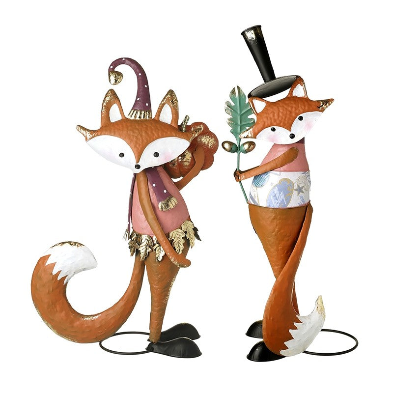Single Metal Fox In Fancy Hat