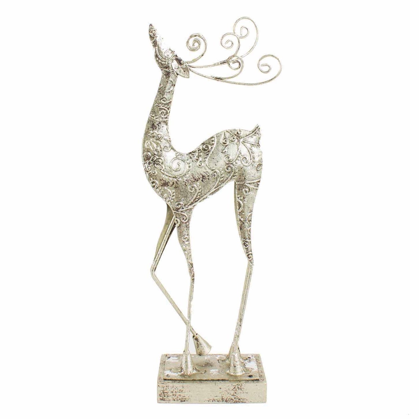 Metal Standing Reindeer 25cm