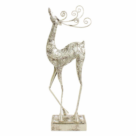 Metal Standing Reindeer 25cm