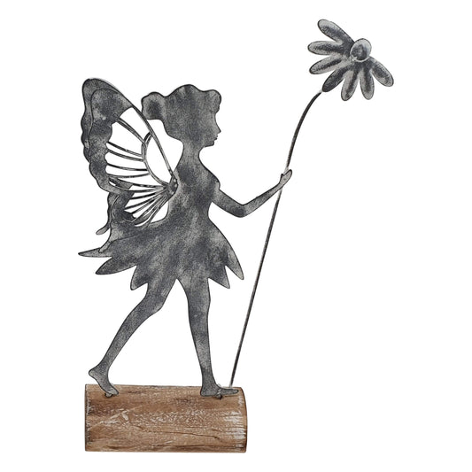 Metal Fairy On Stand