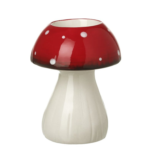 Red Top Mushroom T Light Holder