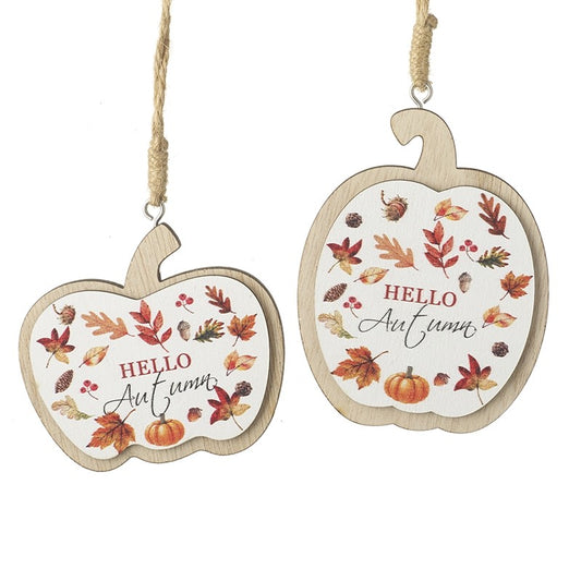 Hello Autumn Wooden Hanger Mix