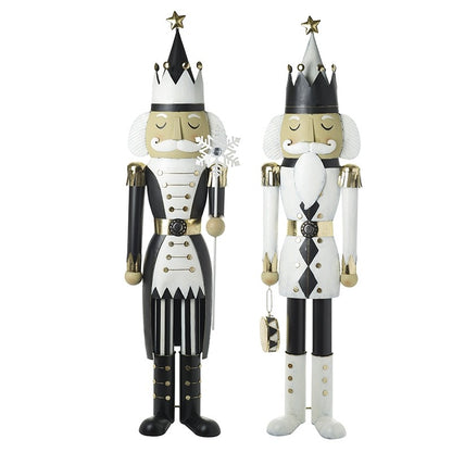 Black & White Large Regal Nutcracker - Sold Individually