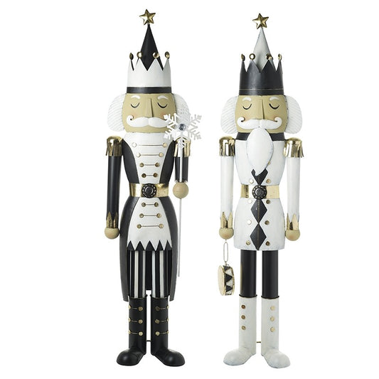 Black & White Large Regal Nutcracker - Sold Individually