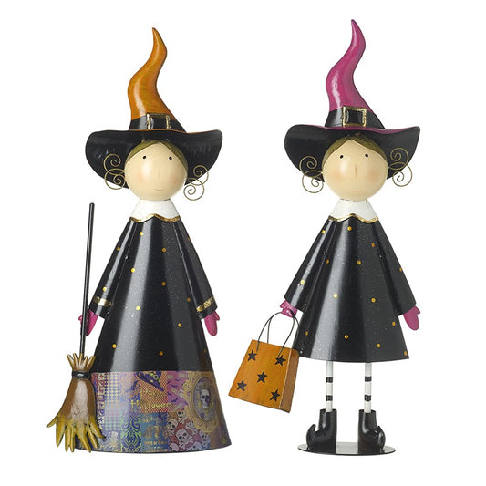 Metal Standing Witch 60cm