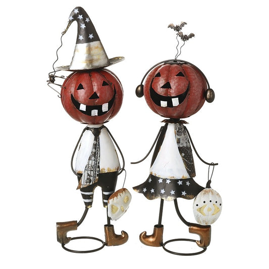 Quirky Pumpkin Head Figures