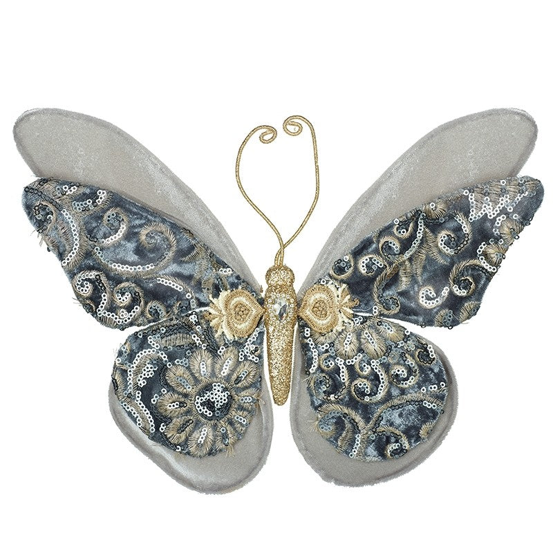 Blue Patterned Butterfly
