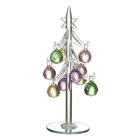 Glass Bauble Tree with Glass Baubles