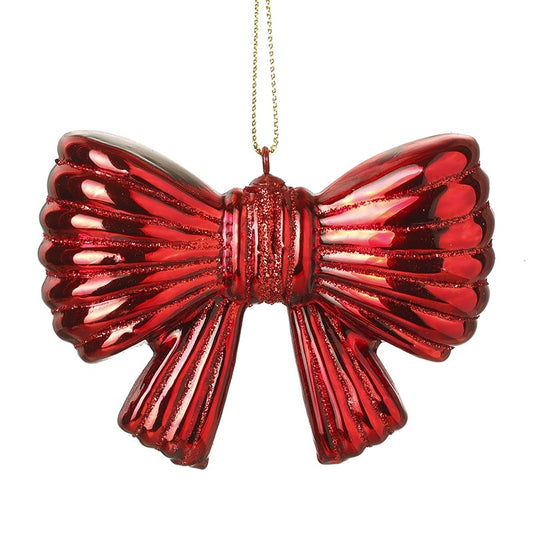 Glass Red Bow