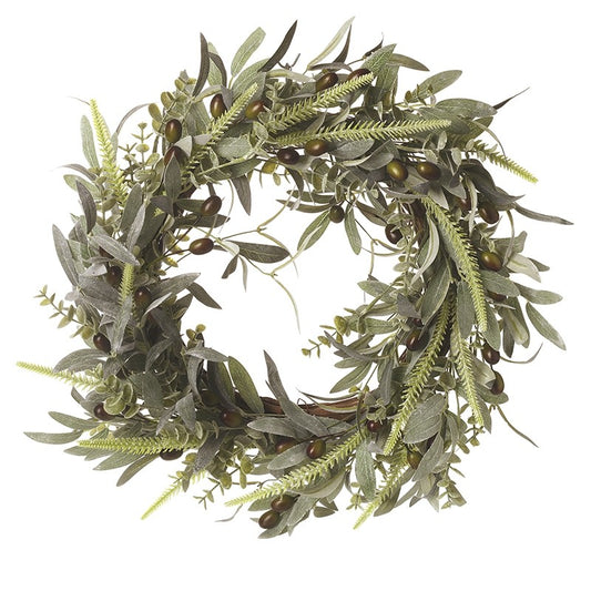 Luxury 60cm Olive Leaves Wreath