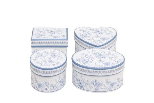 Set of 4 Carnation Boxes