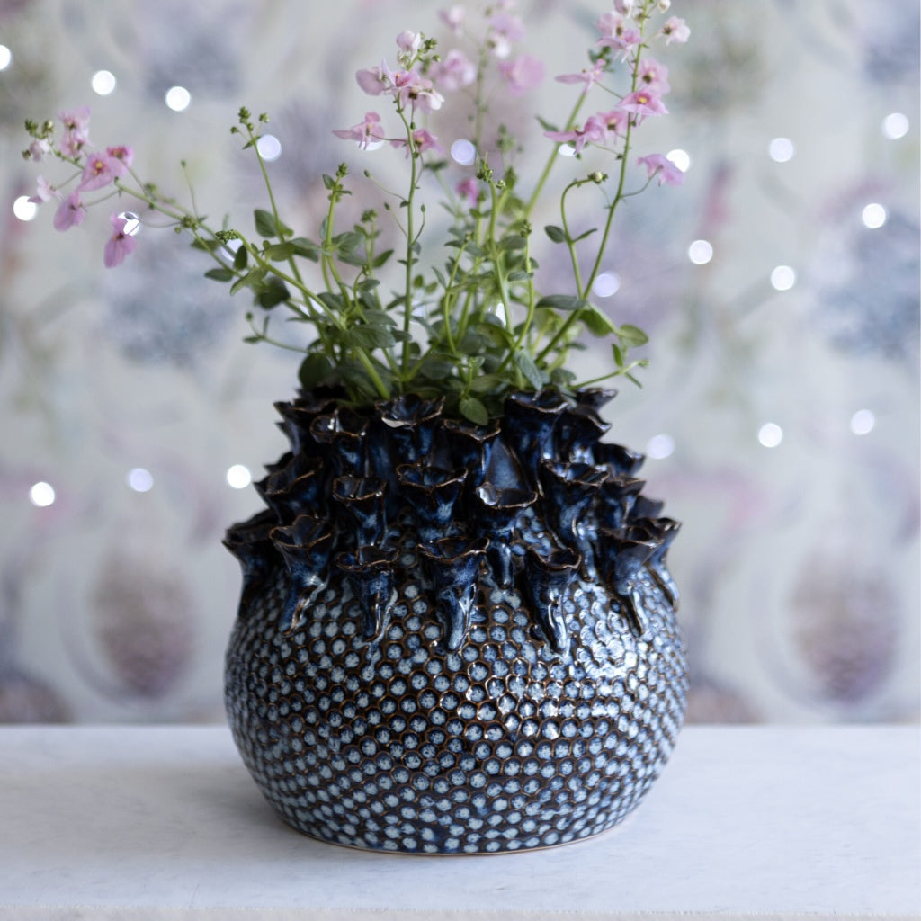 Deep Blue Reef Vase