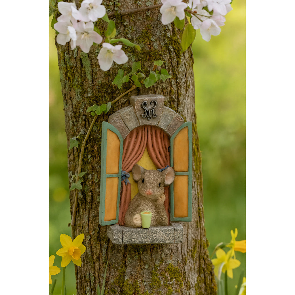 Mouse in Window Ornament