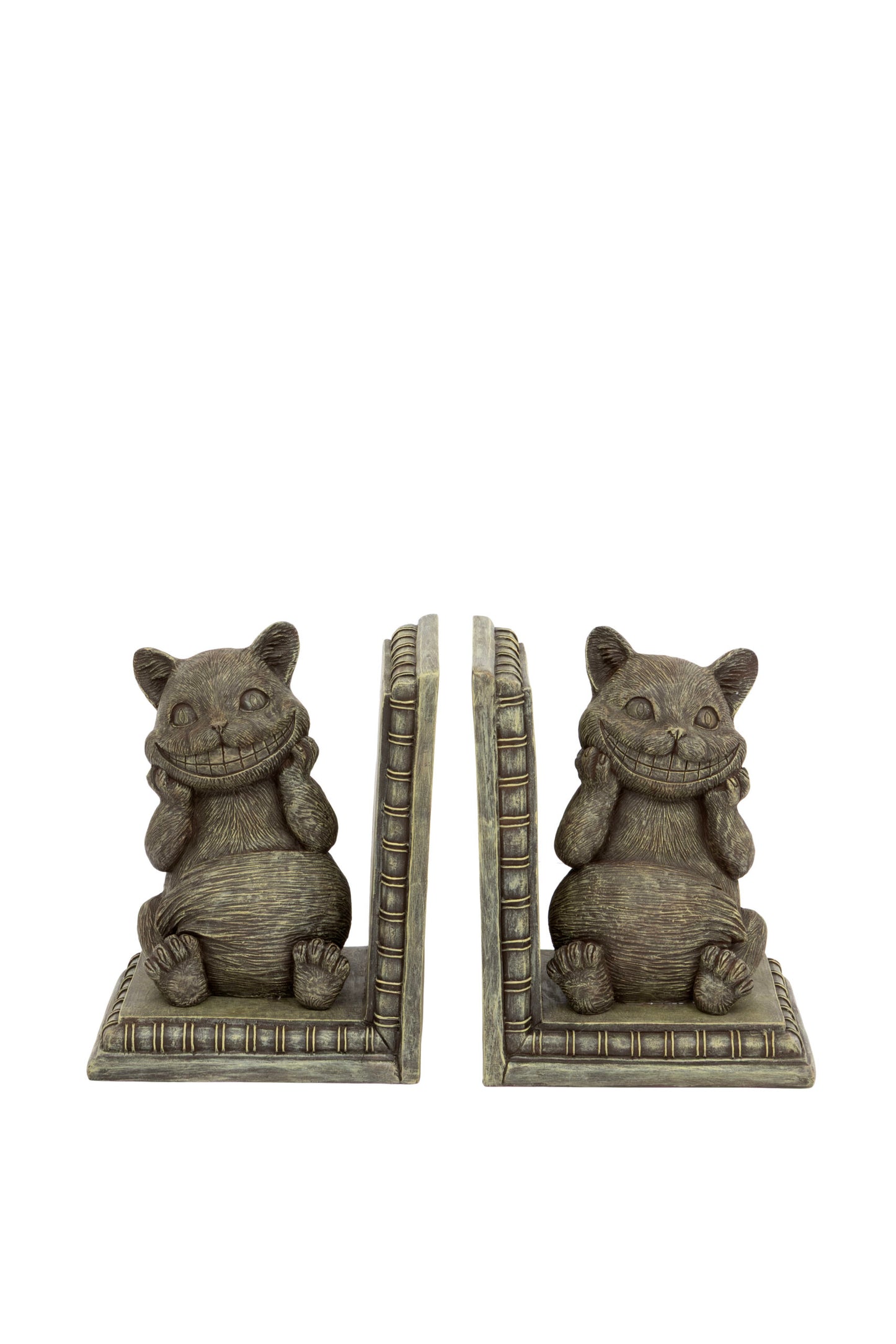 Cheshire Cat Bookends