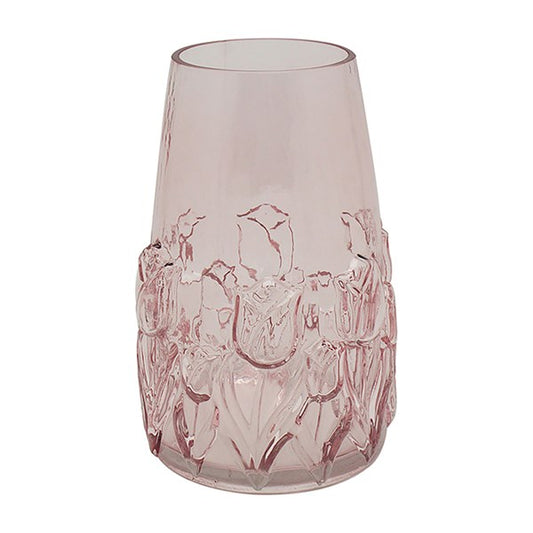 Bright Glass Vase Tulip Cone Small